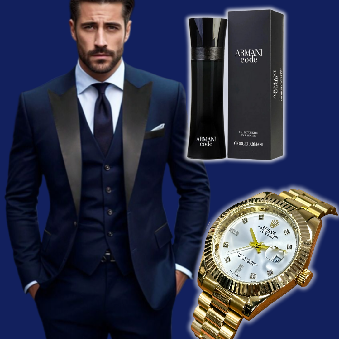 Set Luxury - Reloj Rolex President + Perfume Premium