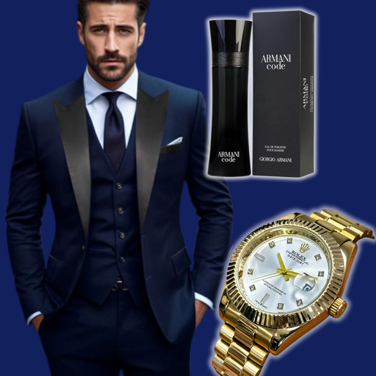 Set Luxury -  Reloj Rolex President + Perfume Premium